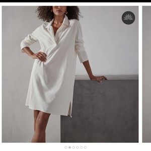 James Perse High Twist Jersey Relaxed Polo Dress